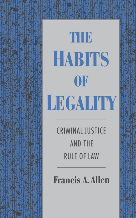 Cover image for book The Habits of Legality