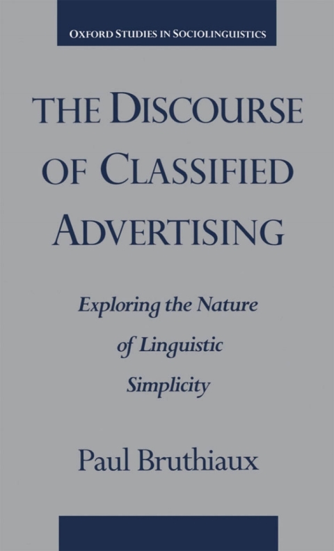 Cover image for book The Discourse of Classified Advertising