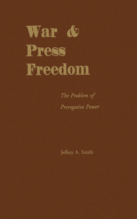 Cover image for book War and Press Freedom