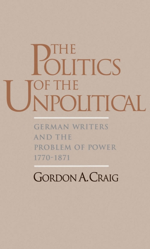 Cover image for book The Politics of the Unpolitical