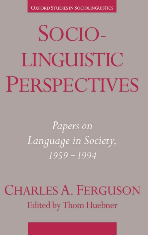 Cover image for book Sociolinguistic Perspectives