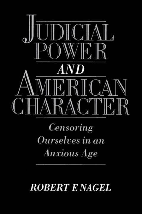 Cover image for book Judicial Power and American Character