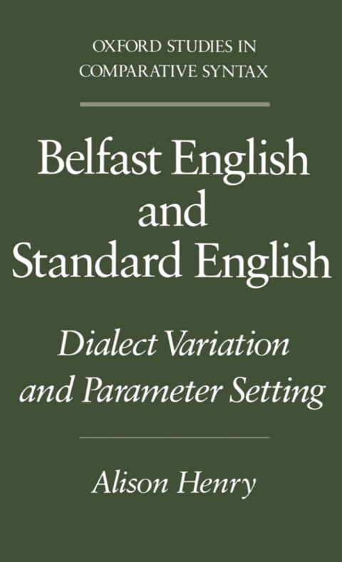 Cover image for book Belfast English and Standard English