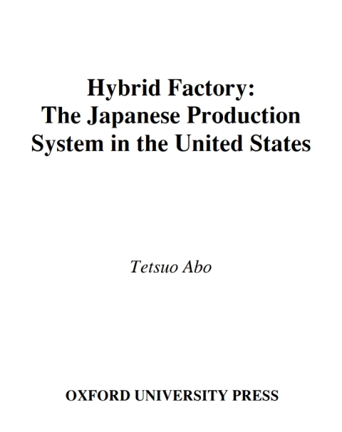 Cover image for book Hybrid Factory