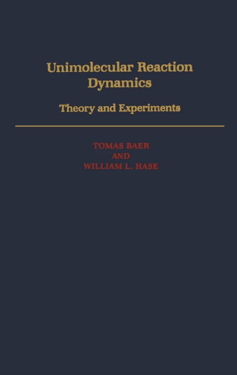 Cover image for book Unimolecular Reaction Dynamics