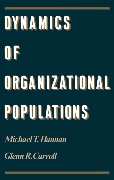 Cover image for book Dynamics of Organizational Populations