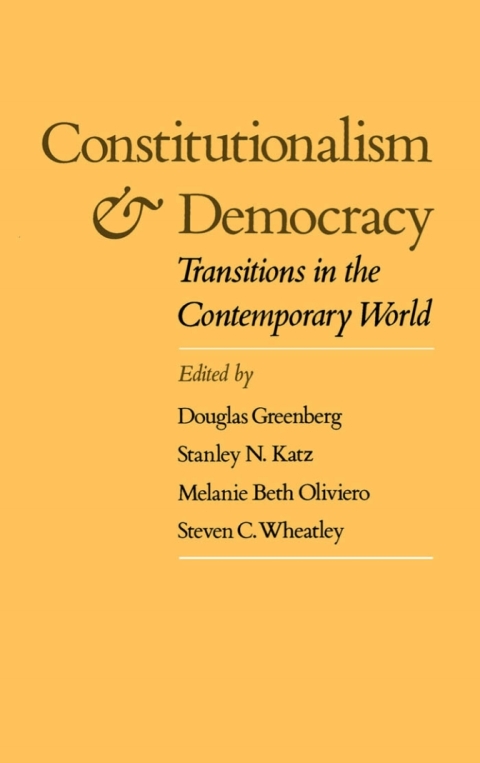 Cover image for book Constitutionalism and Democracy