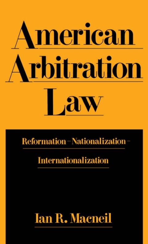 Cover image for book American Arbitration Law