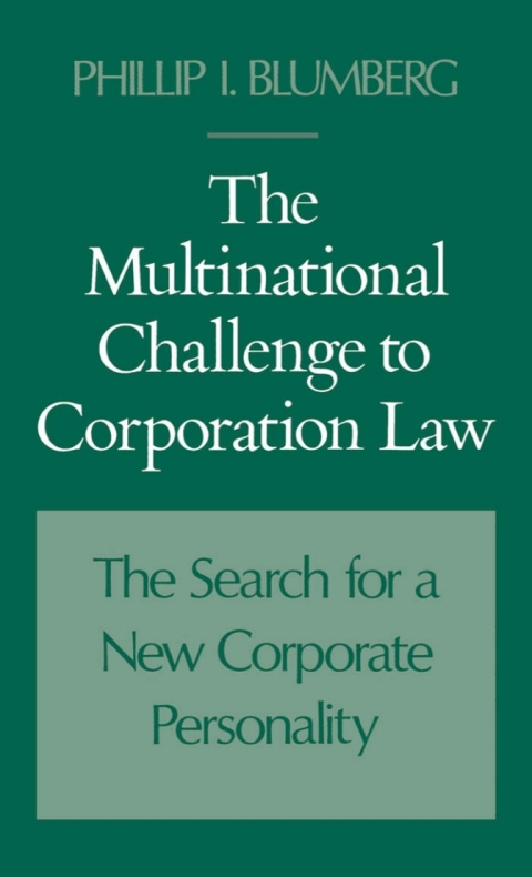 Cover image for book The Multinational Challenge to Corporation Law