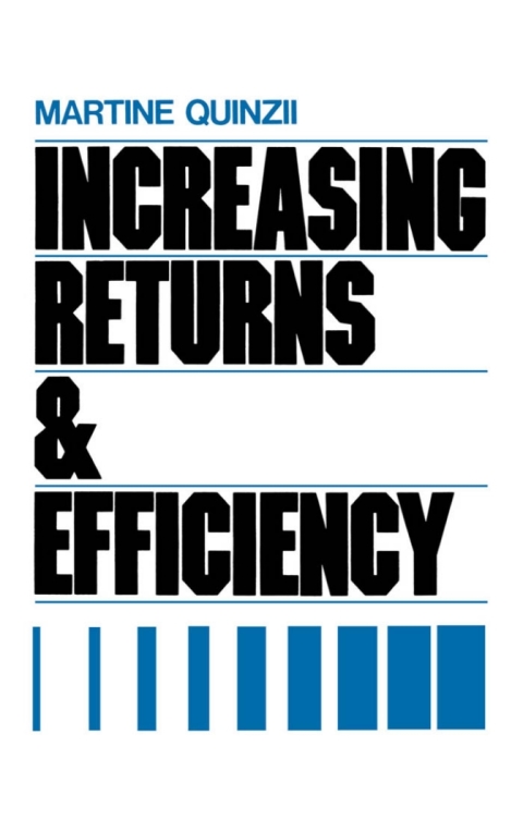 Cover image for book Increasing Returns and Efficiency