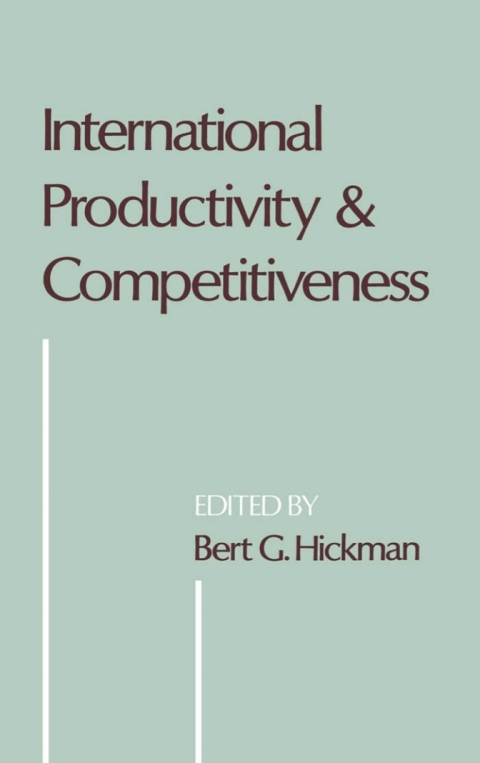 Cover image for book International Productivity and Competitiveness