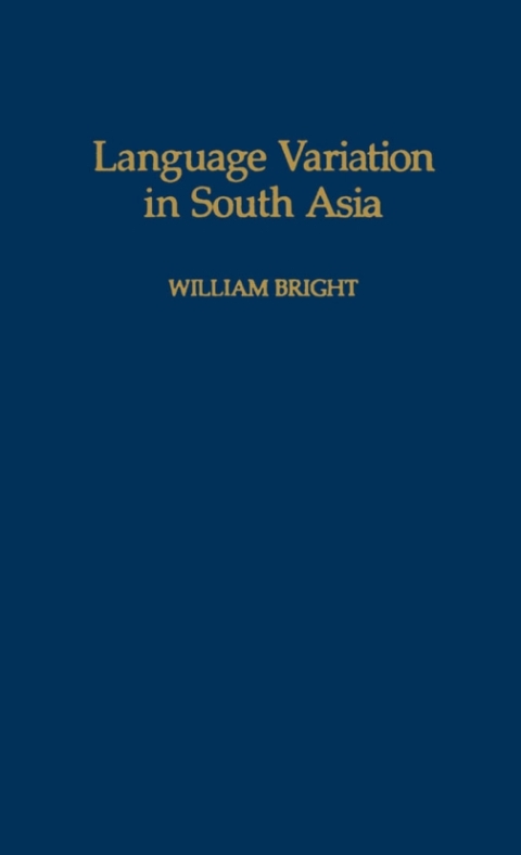 Cover image for book Language Variation in South Asia
