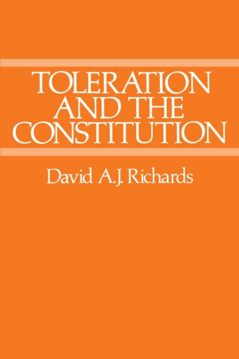 Cover image for book Toleration and the Constitution
