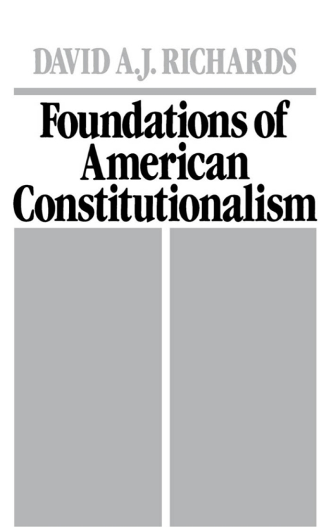 Cover image for book Foundations of American Constitutionalism