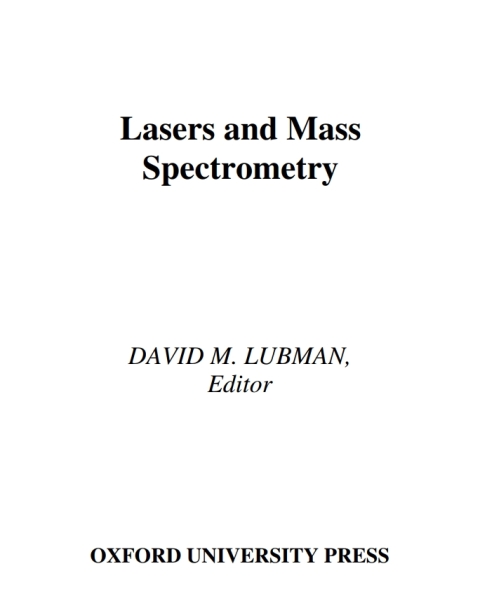 Cover image for book Lasers and Mass Spectrometry