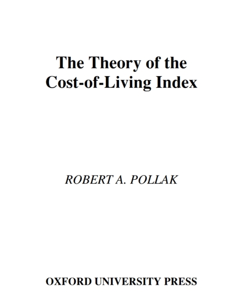 Cover image for book The Theory of the Cost-of-Living Index