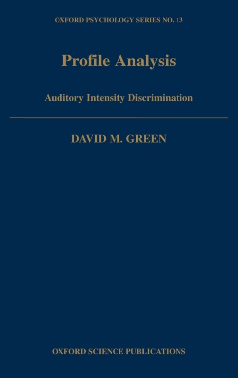 Cover image for book Profile Analysis