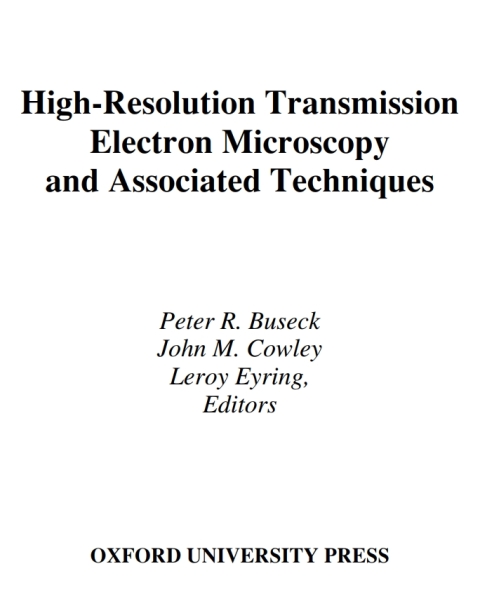 Cover image for book High-Resolution Transmission Electron Microscopy