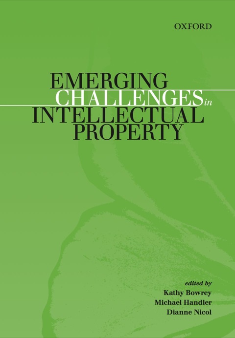 Cover image for book Emerging Challenges in Intellectual Property