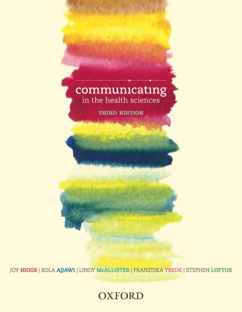 Cover image for book Communicating in the Health Sciences