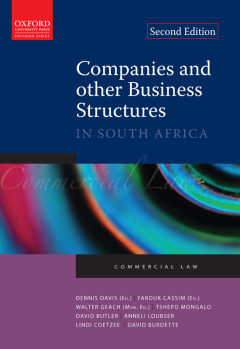 COMPANIES AND OTHER BUSINESS STRUCTURES IN SA