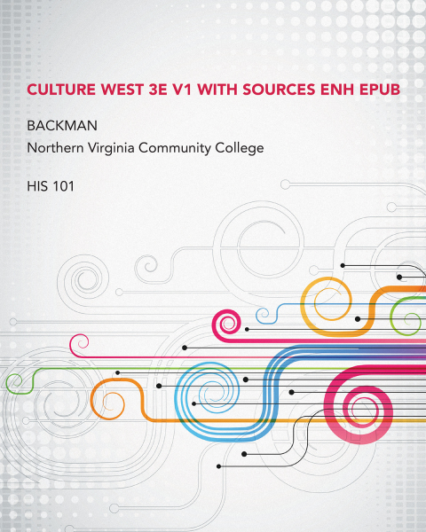 Cover image for book CULTURE WEST 3E V1 WITH SOURCES ENH EPUB