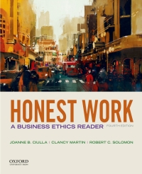 Cover image: Honest Work: A Business Ethics Reader 4th edition 9780190497682