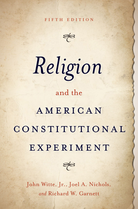 Cover image for book Religion and the American Constitutional Experiment