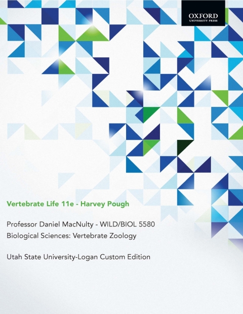 Cover image for book Vertebrate Zoology Utah State University-Logan Custom Edition
