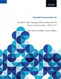 Essential Communication 2e, Ronald B. Adler; George Rodman; Athena Du ...