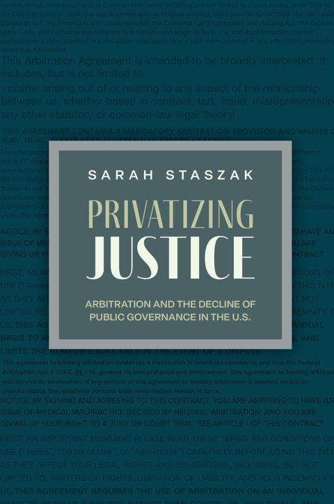 Cover image for book Privatizing Justice