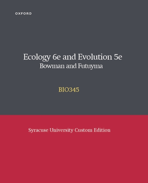 Cover image for book Ecology 6E and Evolution 5E Syracuse University Custom Edition - BIO345