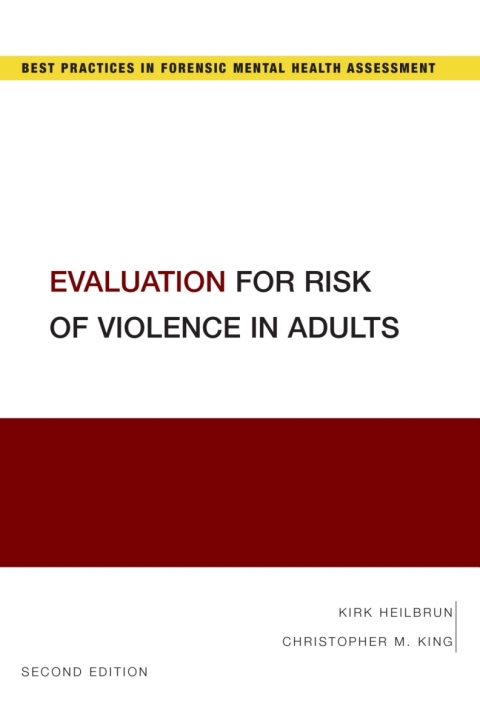 Cover image for book Evaluation for Risk of Violence in Adults