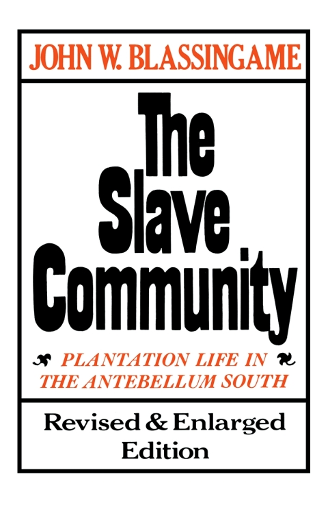 Cover image for book The Slave Community