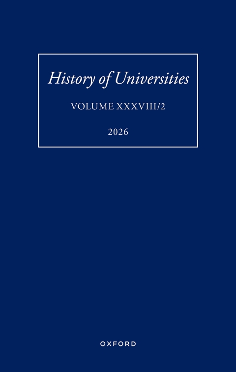 Cover image for book History of Universities: XXXVIII/2