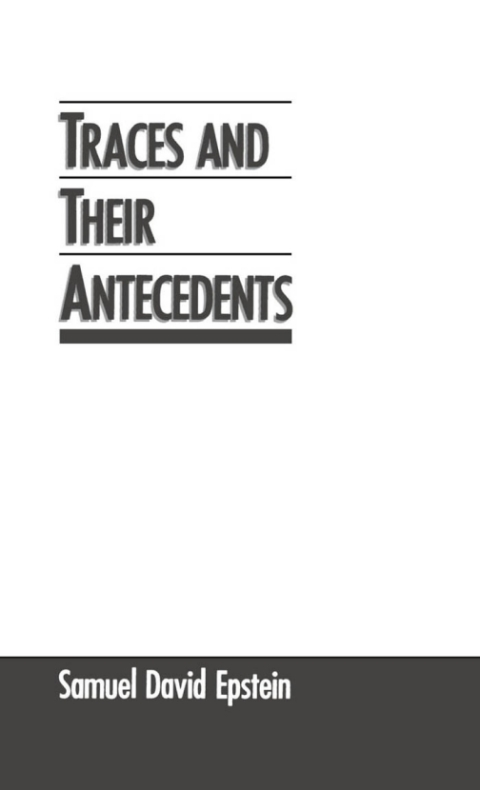 Cover image for book Traces and Their Antecedents