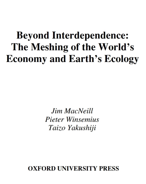 Cover image for book Beyond Interdependence