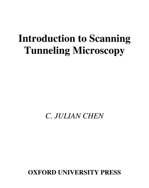 Cover image for book Introduction to Scanning Tunneling Microscopy
