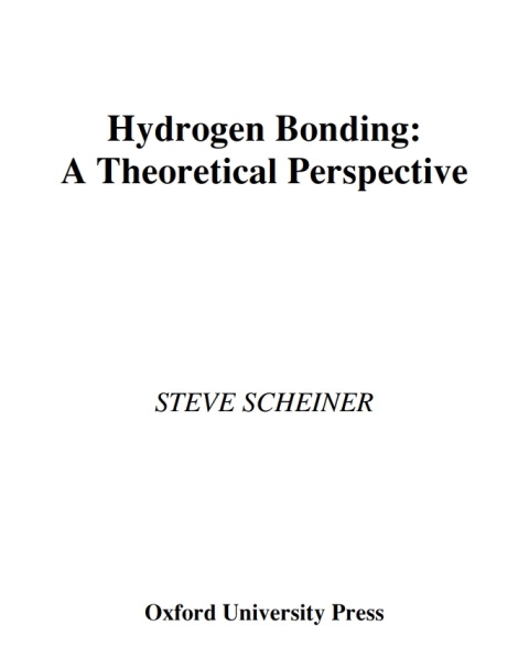 Cover image for book Hydrogen Bonding