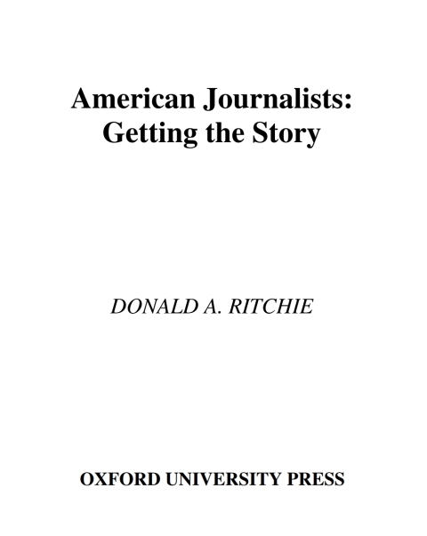 Cover image for book American Journalists