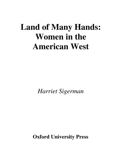 Cover image for book Land of Many Hands