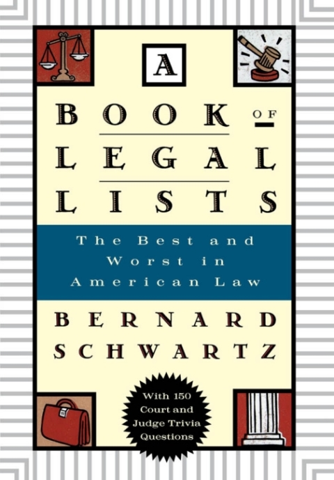 Cover image for book A Book of Legal Lists