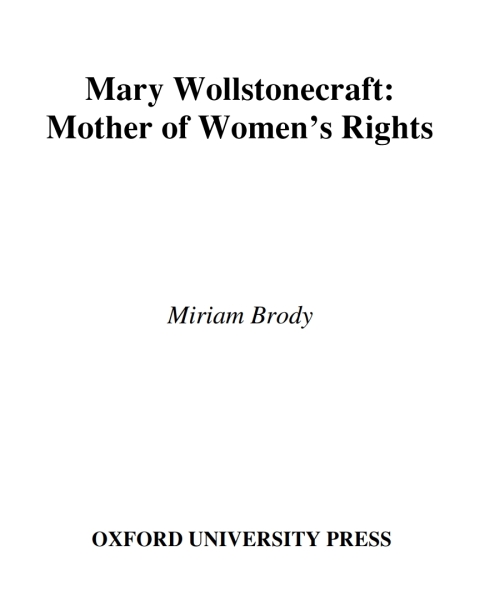Cover image for book Mary Wollstonecraft