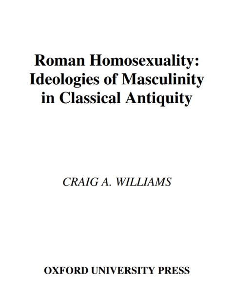 Cover image for book Roman Homosexuality