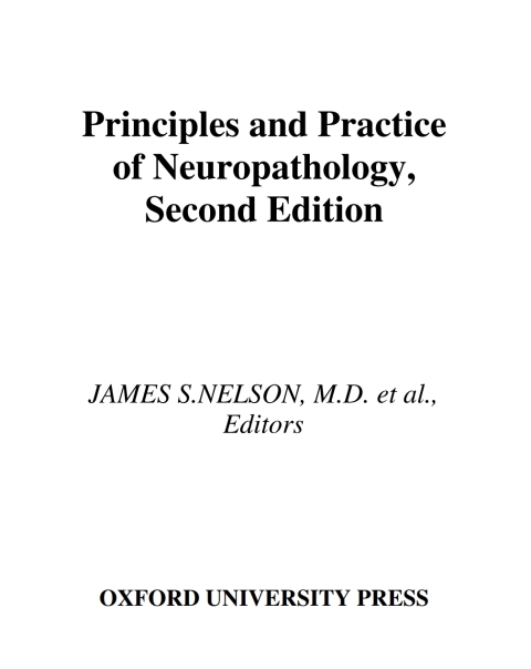 Cover image for book Principles and Practice of Neuropathology