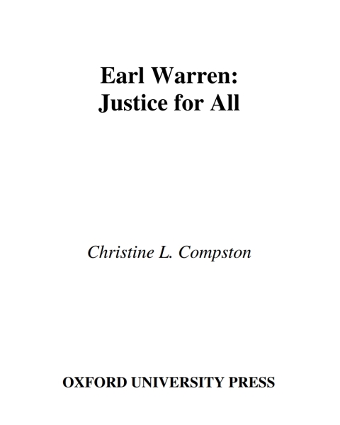 Cover image for book Earl Warren