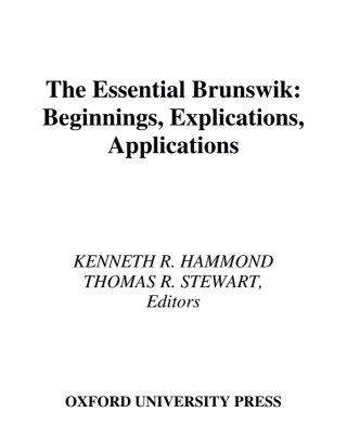 The Essential Brunswik