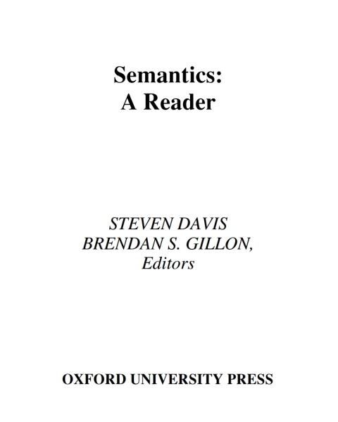 Cover image for book Semantics