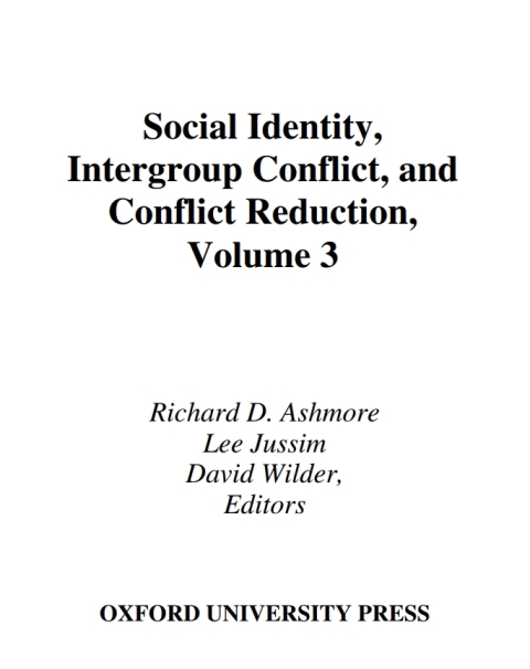 Cover image for book Social Identity, Intergroup Conflict, and Conflict Reduction