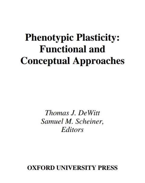 Cover image for book Phenotypic Plasticity